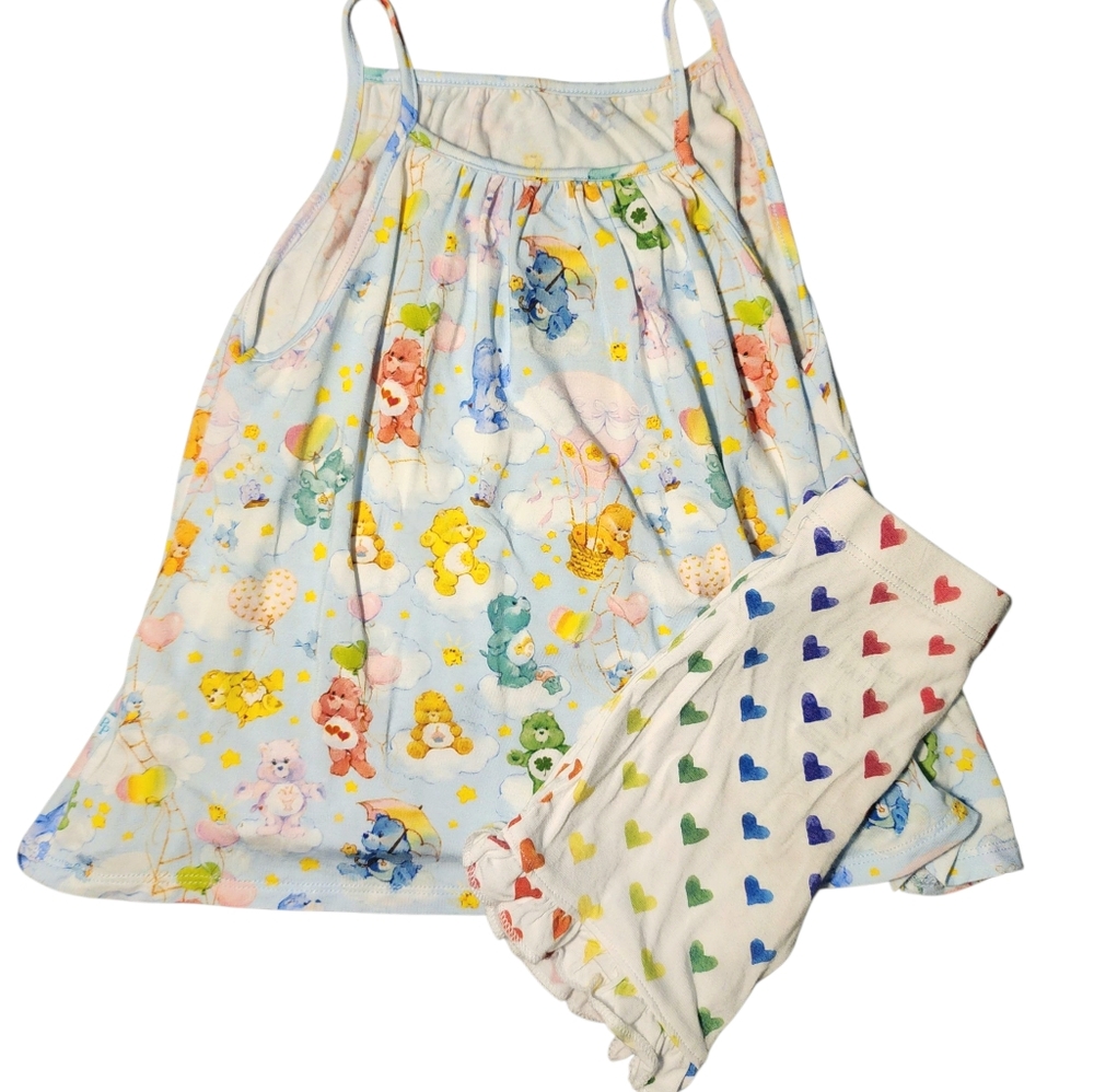 Posh Peanut X Care Bears Ruffled Top Short Set 2T NWOT